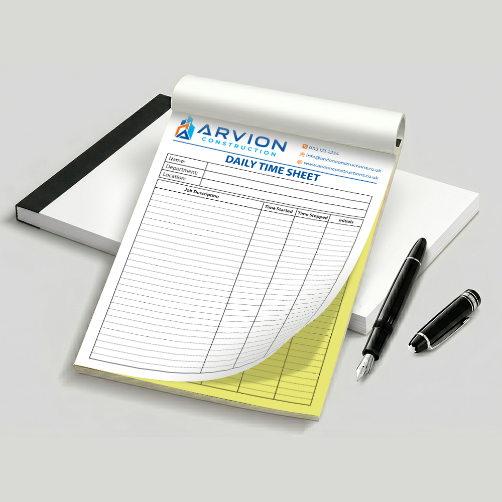A5 Daily Time Sheet - Image 2