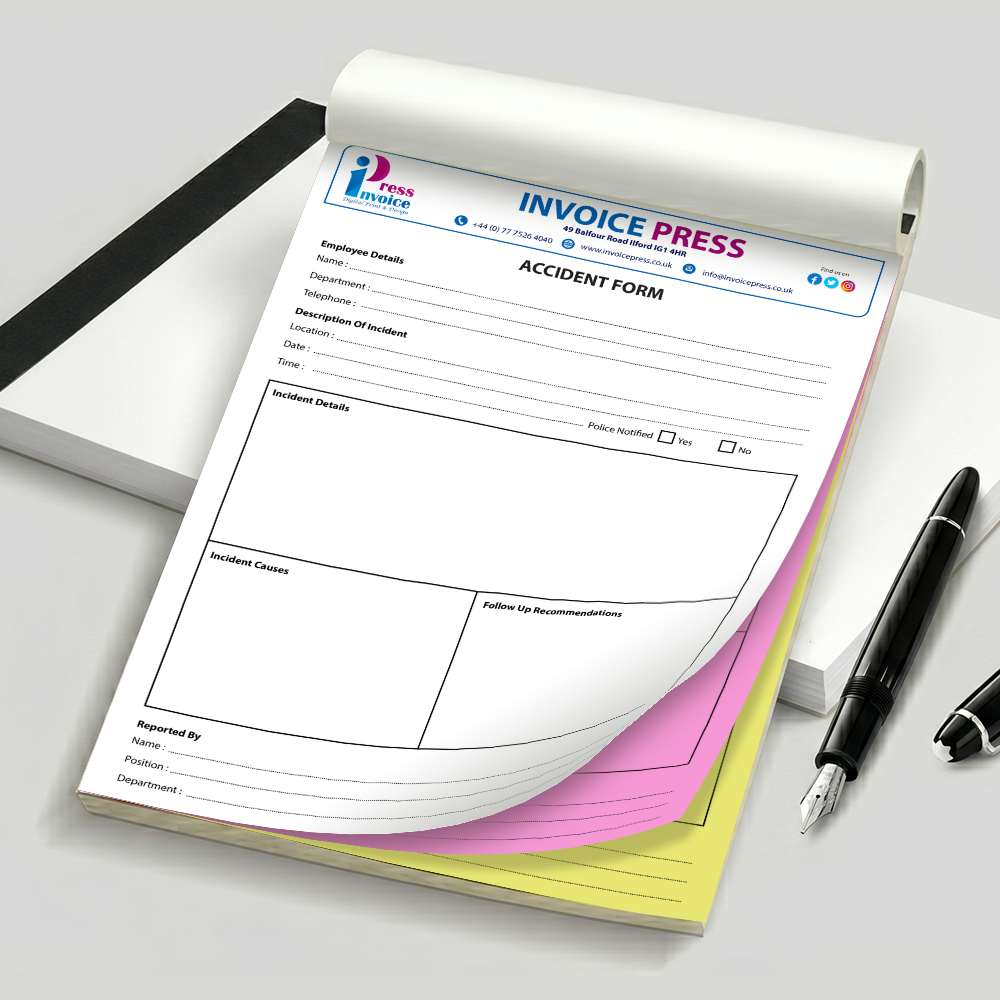 A4 Garage Services Accident Form