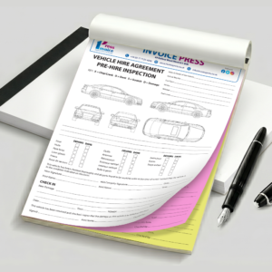 A4 Vehicle Hire Pre-Inspection Form