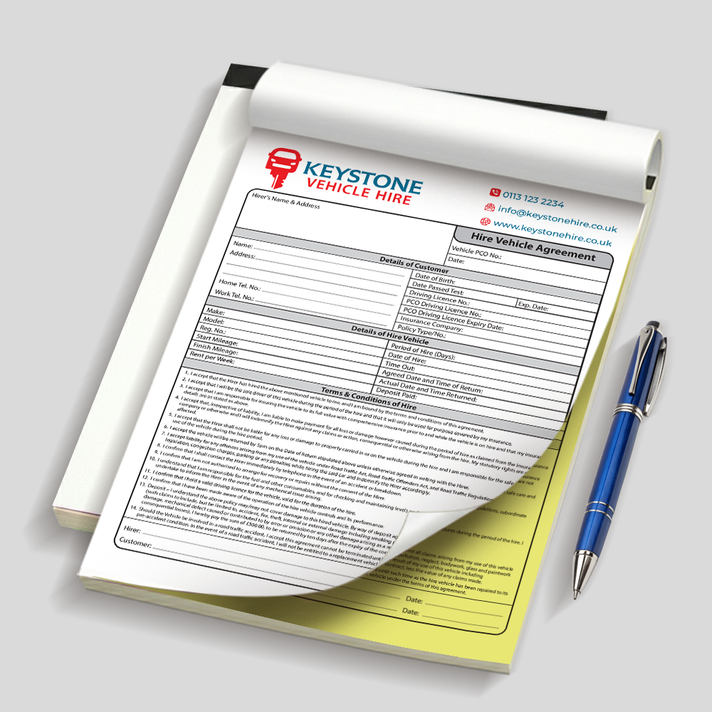 A4 Hire Vehicle Agreement - Image 2
