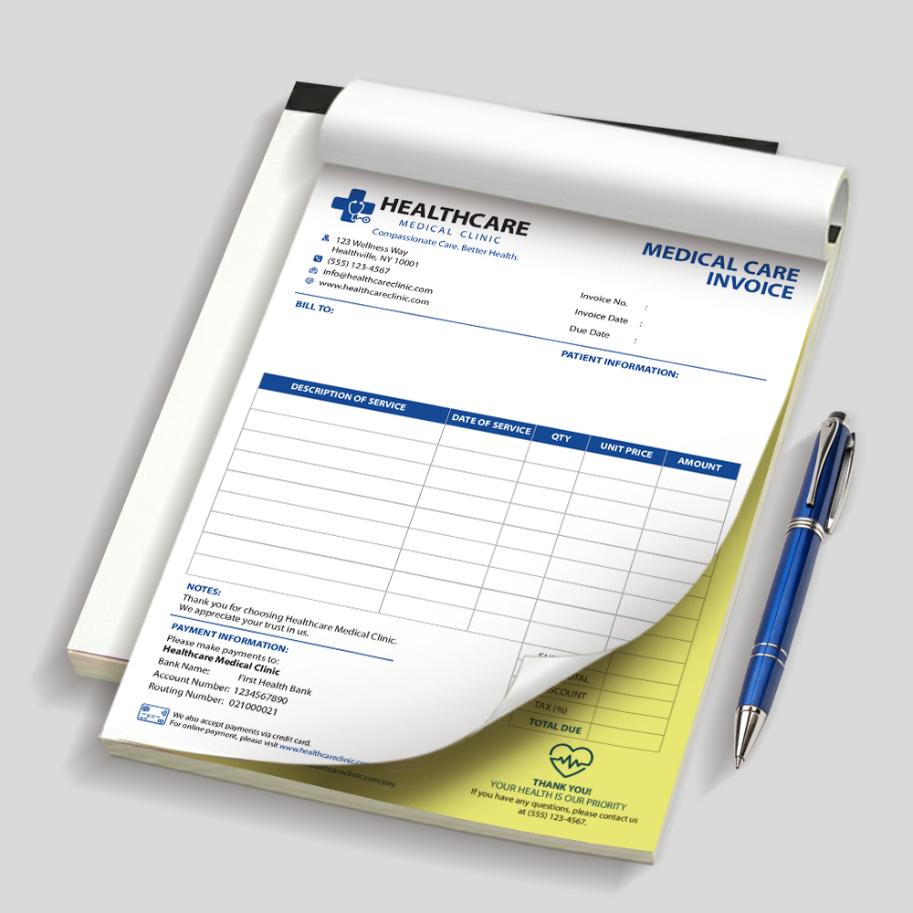 A4 Medical Care Invoice - Image 2