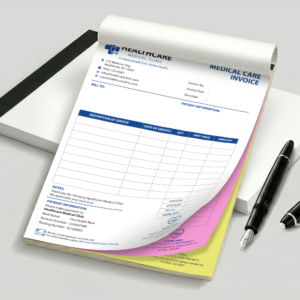 A4 Medical Care Invoice